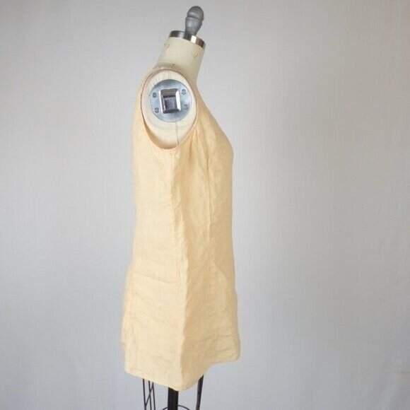 Eileen Fisher Women's Linen Tank Top Orange Large Casual Preppy Bohemian Beach - Picture 2 of 5